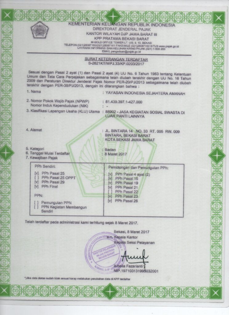 SURAT KETERANGAN TERDAFTAR